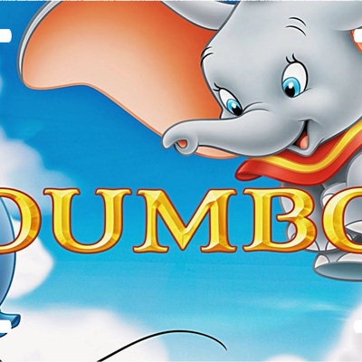 Disney dumbo vanity license plate