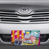Disney Dumbo and Timothy Mouse Bubbles Circus Vanity License PLate - Thumbnail 1