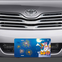Disney Donald Duck with Huey Dewey and Louie Surfing Vanity License Plate - Thumbnail 1