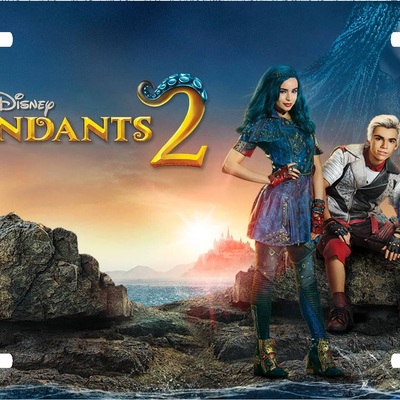 Disney descendants 2 vanity license plate