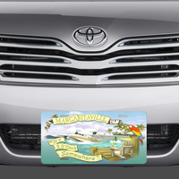 Jimmy Buffett 5 o'clock Somewhere Margaritaville License Plate - Thumbnail 1