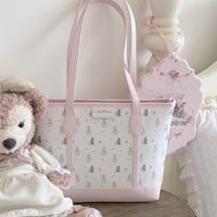 Original rabbit and bear cute portable large capacity shoulder bag - Thumbnail 2