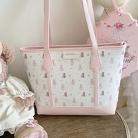 Original rabbit and bear cute portable large capacity shoulder bag - Thumbnail 3