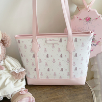 Original rabbit and bear cute portable large capacity shoulder bag - Thumbnail 5