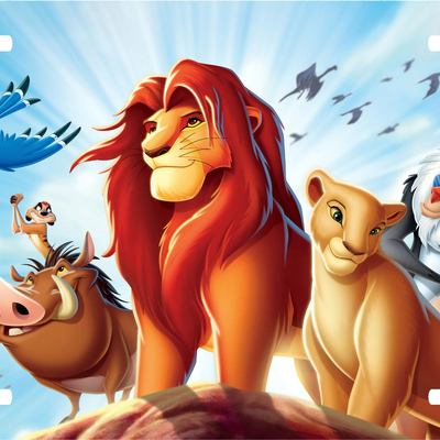 Disney lion king - cast license plate auto truck car tag gift