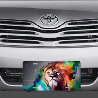 Colorful Lion License Plate - Thumbnail 1