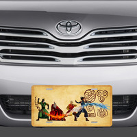 Avatar The Last Airbender Four Elements License plate - Thumbnail 1