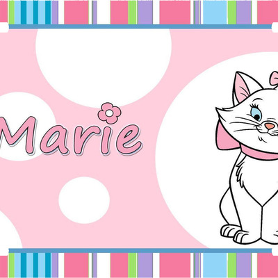 Disney's aristocats marie license plate