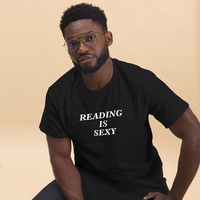 Free Shipping-"READING IS SEXY" TEE IN BLACK - Thumbnail 2