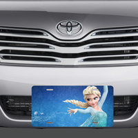 Frozen Elsa Disney License Plate Auto Truck Car Tag Gift Popular - Thumbnail 1