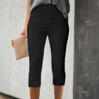 Tight Casual Design White Pants - Thumbnail 1