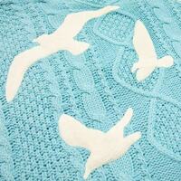 Taylor Swift 1989 Cardigan with Seagull in New Blue - Thumbnail 2