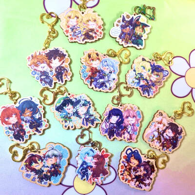 Genshin wooden charms
