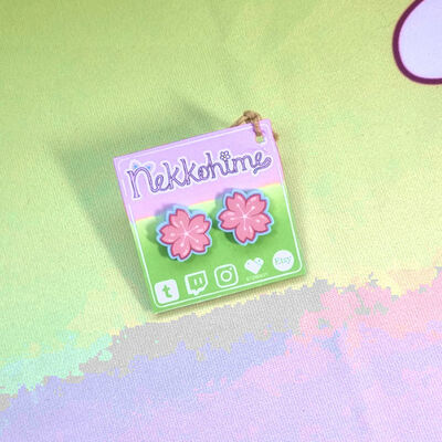 Cherry blossom earrings