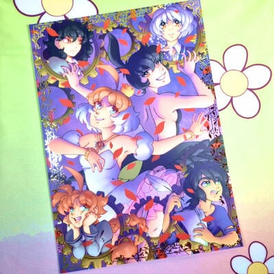 Princess tutu goldfoil print