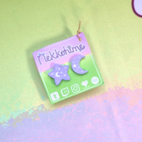 Star and Moon earrings