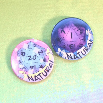 Natural 20, natural 1 buttons