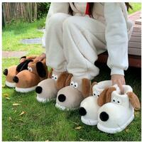 Cute Puppy Dog Plush Warm Boots - Thumbnail 3