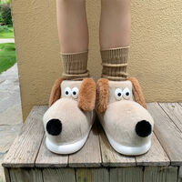 Cute Puppy Dog Plush Warm Boots - Thumbnail 7
