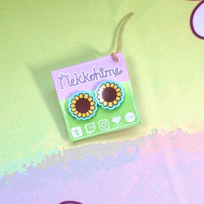 Sunflower earrings