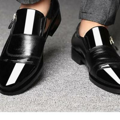 Handmade men shoes new classic leather suits shoes fashion slip on oxfords shoes - Thumbnail 2