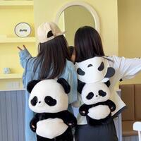Cute Panda Plush Backpack - Thumbnail 6