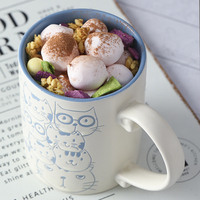 Cute Cats Hand-painted Coffee Mug  - Thumbnail 3