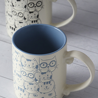 Cute Cats Hand-painted Coffee Mug  - Thumbnail 4