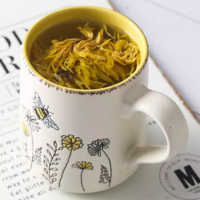 Retro Bee Floral Hand-painted Coffee Mug  - Thumbnail 2