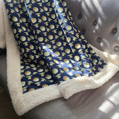 Mando baby sherpa blanket