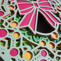 Holiday Wreath 3D Paper Art - Thumbnail 2