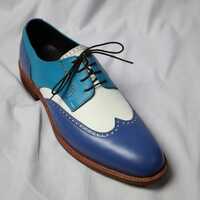 Unique Handmade Men Genuine Leather Shoes - Thumbnail 1