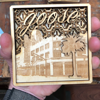 The Fox Oakland Goose Wood Magnet - Thumbnail 1