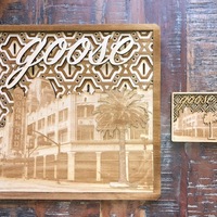 The Fox Oakland Goose Wood Magnet - Thumbnail 2