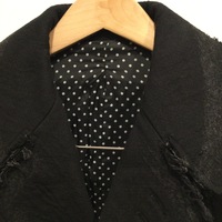 U-Ni-Ty black unfinished hem pea coat  - Thumbnail 4