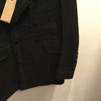 U-Ni-Ty black unfinished hem pea coat  - Thumbnail 5