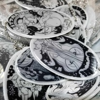 astrology keychain (silver)