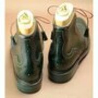 Elegant and Classic Green Lace up Ankle High Boot - Thumbnail 1