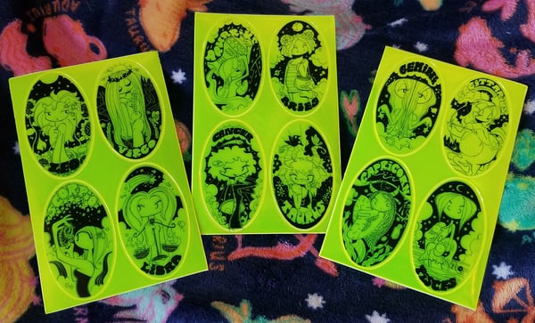 astrology sticker sheet