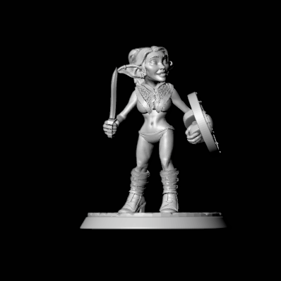 Black Planet Table Top Miniature #6 STL File