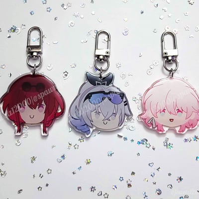 Honkai acrylic charms