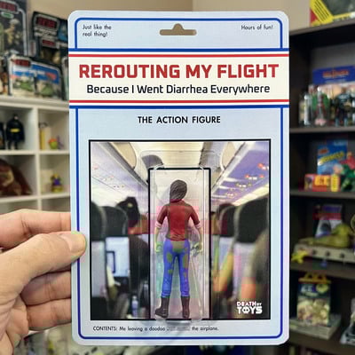 Rerouting my flight - female