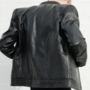 New Handmade Men Black Leather Biker Pad Jackets, Real Leather Jackets For Men-1
