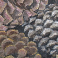 "Pine Cones", Original Acrylic Painting By N.E.Thompson, Artwork Size 8 x10 Inches - Thumbnail 8