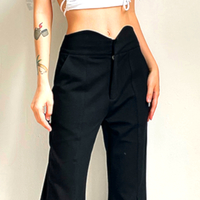 Stunning Punk Hippie Pleated Flare Oversize Wideleg Pants 90s Y2K Party Dancing Occasion Streetwear Amazing - Thumbnail 5