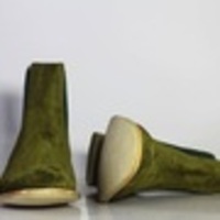 Handmade Chelsea Olive Green Color Suede Leather Boot - Thumbnail 2
