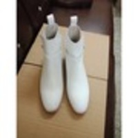 Handmade White Leather Classic Jodhpur Dress Boot - Thumbnail 1