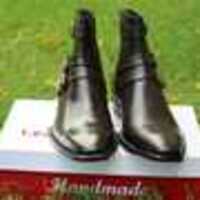 Handmade Classic Dark Brown Calf Leather Jodhpur Boot - Thumbnail 1