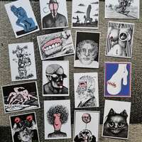 Collection of 16 Mini Prints (various postcard sizes) - Thumbnail 1