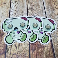 Zombie Robot 3" Sticker - Thumbnail 1